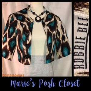 Wild Animal Print Swing Jacket
